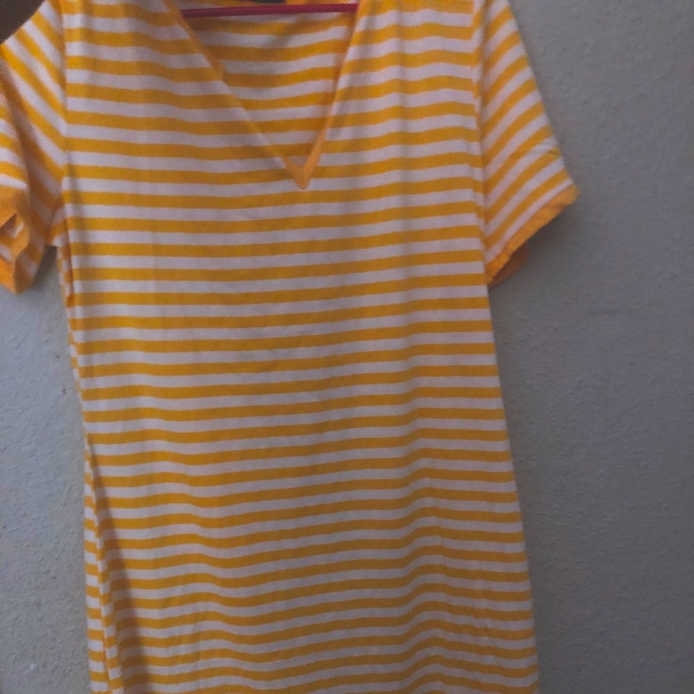Striped yellow dress